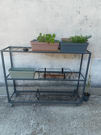 carrello porta vasi