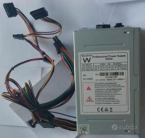 ALIMENTATORE PC 500 W ATTACCO SDOPPIATO 20/24 PIN