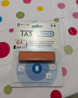 Chiavetta USB 64 GB TASLY TRACK con tracker BT