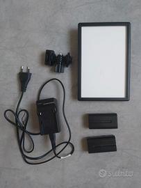 pannello LED per foto/video -incluso di 2 batterie