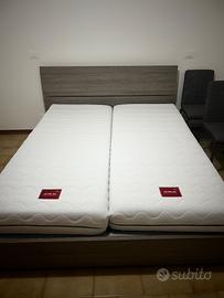 Letto contenitore con materassi