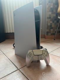 Ps5 slim  + Controller DualSense Sterling Silver
