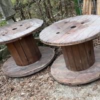 N.2 bobine in legno