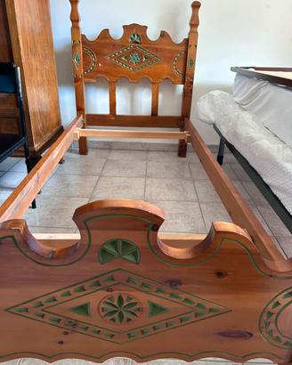 Letto singolo stile montagna