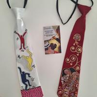 set due cravattini artistici dipinti a mano
