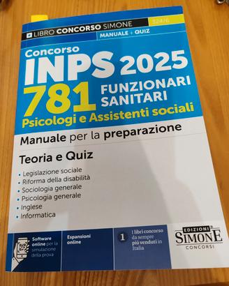 concorso inps  781 Psicologi e Assistenti sociali 