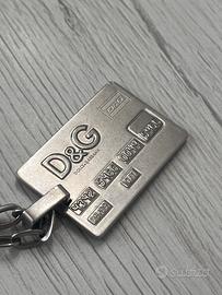 Collana D&G Credit Card Argento