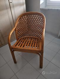 Poltrona in vimini