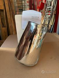 Vaso Egizia Paola Navone vetro specchiato argento