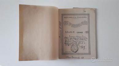 casse di risparmio postali libretto postale 1949