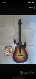 Chitarra Play Station con gioco guitar hero world