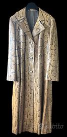 Giacca lunga/cappotto vintage pitone vero