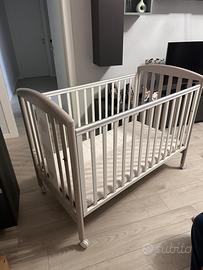 Lettino pali modello birillo + materasso