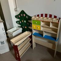 Gioco legno mercato frutta banchetto fruttivendolo