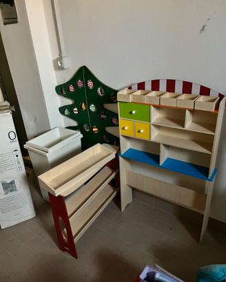 Gioco legno mercato frutta banchetto fruttivendolo