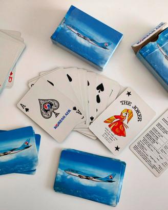 Carte da Gioco francesi della Korean Air - vintage