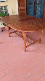 TAVOLO 170/220 X 110 + 6 SEDIE