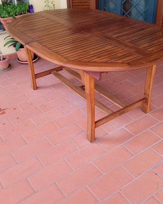 TAVOLO 170/220 X 110 + 6 SEDIE