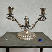 candelabro antico a due luci
