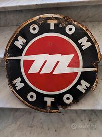 Motom insegna smaltata