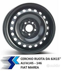 Cerchio ruota da 15" Alfa 145, 146, Fiat Marea