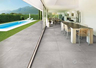 Piastrelle 100x100 Gres P. eff Cemento 1°Scelta