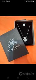 collana Nascita S'agapo acciaio