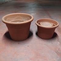 Vasi resina color terracotta