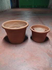 Vasi resina color terracotta