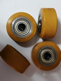 kit di 4 Ruote/rullo d.85x40 foro 20