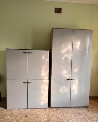 Armadi Mascagni grigio 6 ante ufficio casa no ikea