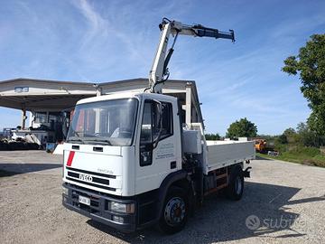 IVECO 120E18 GRU PM 6522+CASSONE FISSO 3,8 MT BALE