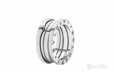 Anello Bulgari B.zero1 3 fasce in oro bianco