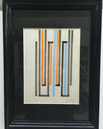 SIEP VAN DEN BERG quadro tecnica mista su carta