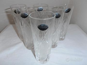 SERV. 6 BICCHIERI CRISTALLO NUOVO- MADE IN GERMANY