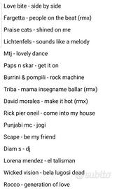 Blocco vinili misto mix Tech & House