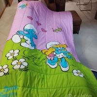 Trapunta letto singolo dei Puffi 