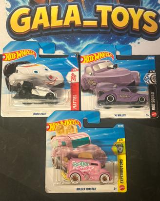 Lotto 3x Hotwheels macchinine modellini mattel