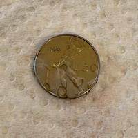 Moneta 50 Lire "Micro" Vulcano - Repubblica Italia