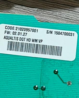 scheda elettronica e tastiera lavatrice aqualtis
