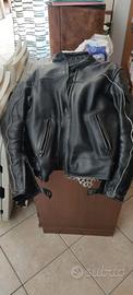 Giubbotto moto in pelle