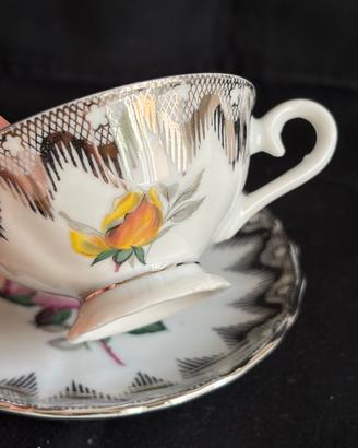 Tazzina da caffè Bavaria con rosa gialla