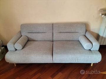 Divano moderno 3 posti, grigio (2023)