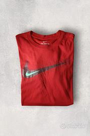 Maglietta Nike Logo Swoosh Rossa S
