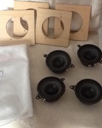 4 casse audio + tela + mascherine