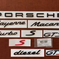 Scritte PORSCHE Macan Cayenne Panamera GTS diesel