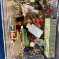 Campioncini di profumo mignon vuoti e pieni