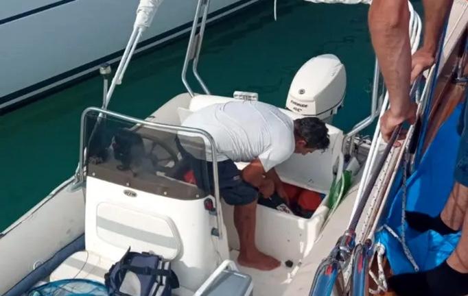 Gommone con motore 40 hp evinrude