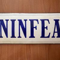 Targa vintage con nome