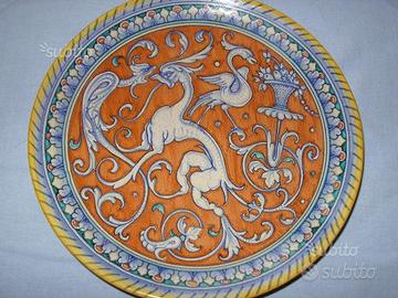 Piatto maiolica " Grazia - Deruta "